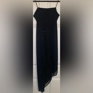 Maxi Black Sparkling Dress